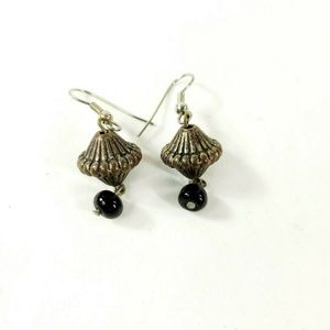 Abstract Beaded Dangle Hook Earrings